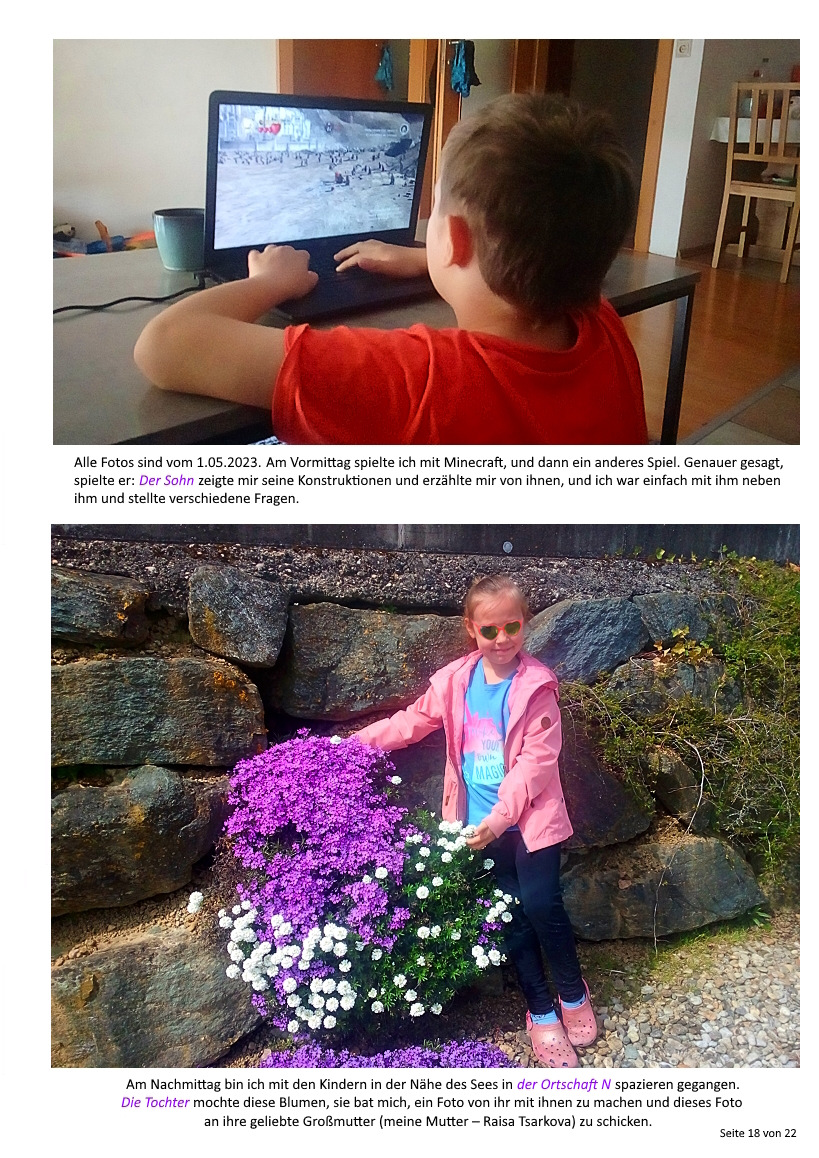 Peter Tsarkov mit seinen Kindern, Foto 15